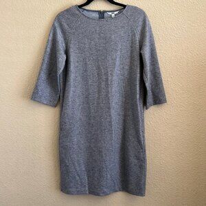 NWT Uniqlo Dress Women Size XS Blue Houndstooth Wool Blend Office Casual Career